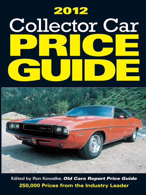 Cover image for 2012 Collector Car Price Guide